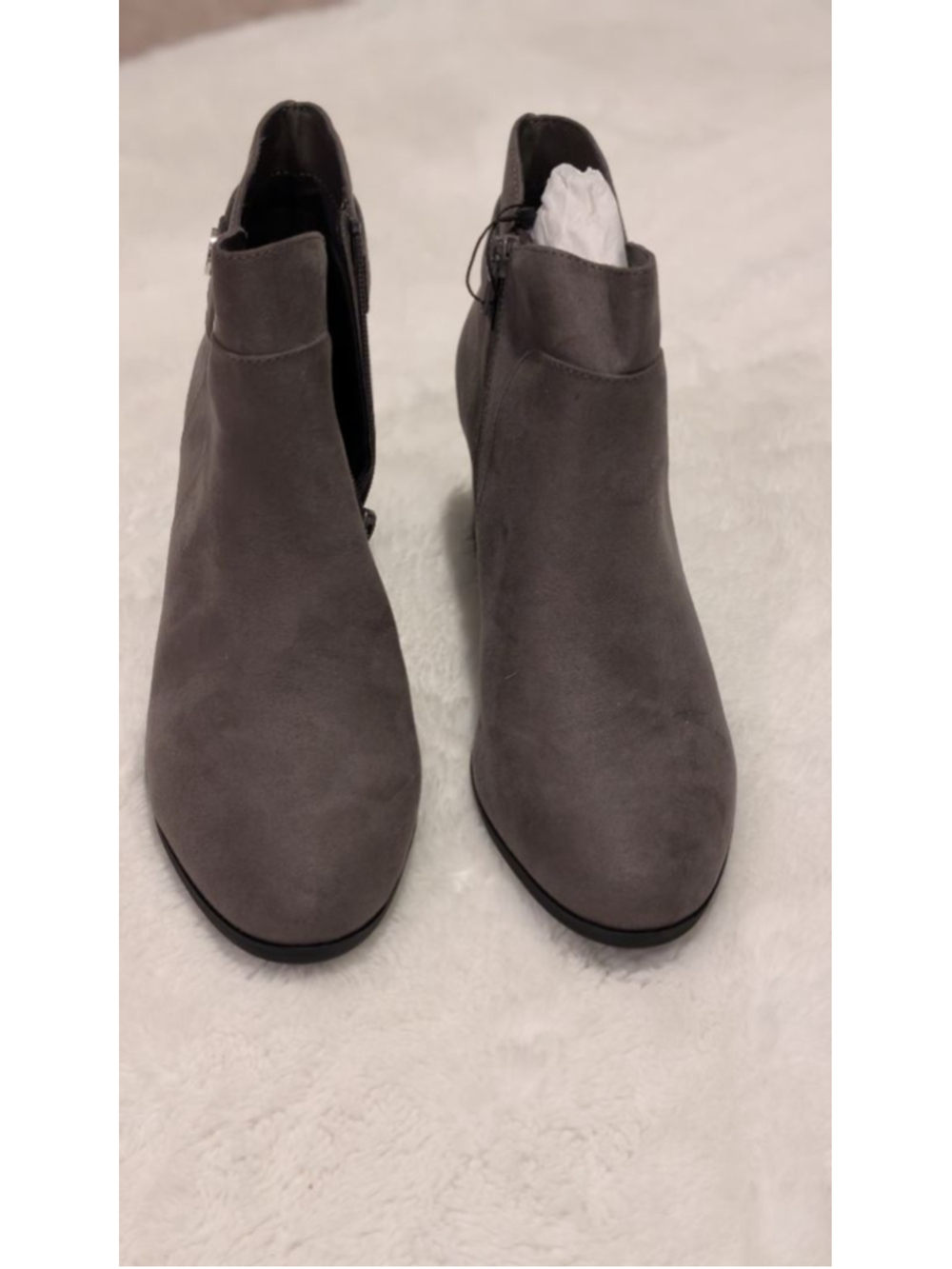 Women's Giani Bernini Gray Ankle Boots & suede Booties Size 10